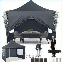 10x10 Pop Up Canopy Tent with 4 Sidewalls, Commercial Party Folding Waterproof