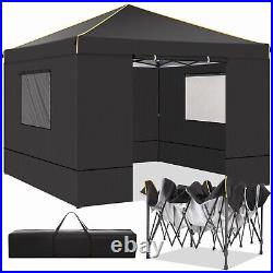 10x10 Pop Up Canopy Tents with 4 Removable Sidewalls Waterproof Instant Gazebo