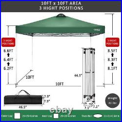 10x10'' Pop Up Foldable Canopy Tent Gazebo Waterproof Oxford Cloth Awning Tents