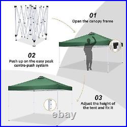 10x10'' Pop Up Foldable Canopy Tent Gazebo Waterproof Oxford Cloth Awning Tents