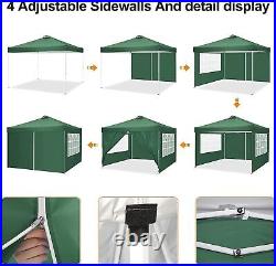 10x10'' Pop Up Foldable Canopy Tent Gazebo Waterproof Oxford Cloth Awning Tents