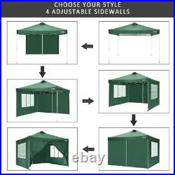 10x10'' Pop Up Foldable Canopy Tent Gazebo Waterproof Oxford Cloth Awning Tents