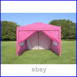 10x10 Pop Up Gazebo Canopy Tent with Removable Sidewalls & Windows, 4 Sand Bags