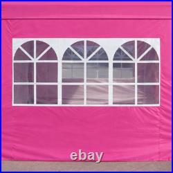 10x10 Pop Up Gazebo Canopy Tent with Removable Sidewalls & Windows, 4 Sand Bags