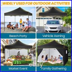10x10 Pop up Canopy Heavy Duty Commercial Instant Vendor Tent with 4 Sidewalls