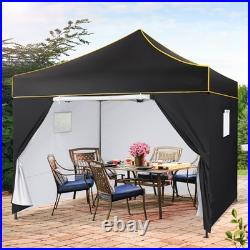 10x10 Pop up Canopy Heavy Duty Commercial Instant Vendor Tent with 4 Sidewalls