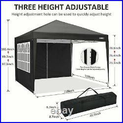 10x10 Pop-up Canopy Tent Commercial Instant Shelter Outdoor Beach Camping 2022
