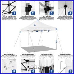 10x10 Pop up Canopy Tent Heavy Duty Without Sidewalls, Easy Set-up Commercial
