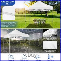 10x10 Pop up Canopy Tent Heavy Duty Without Sidewalls, Easy Set-up Commercial