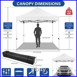 10x10 Pop up Canopy Tent Heavy Duty Without Sidewalls, Easy Set-up Commercial