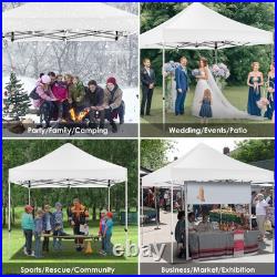 10x10 Pop up Canopy Tent Heavy Duty Without Sidewalls, Easy Set-up Commercial