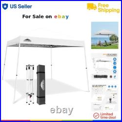 10x10 Pop-up Canopy Tent Polyester Aluminum Frame Portable Outdoor Shelter