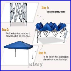 10x10' Pop-up Canopy Waterproof Portable Folding Gazebo Tent withAdjustable Height