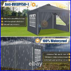 10x10 Waterproof Commercial Instant Gazebo Tents for Party Backyard with 4 Sandbag