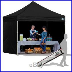 10x10 Waterproof Ez Pop Up Canopy Vendor Patio Gazebo Tent+4 Removable Side Wall