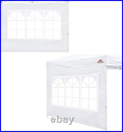 10x10 Waterproof SideWall in White Elegant Protection for Outdoor Events