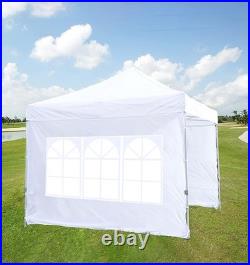 10x10 Waterproof SideWall in White Elegant Protection for Outdoor Events