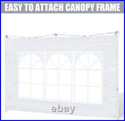 10x10 Waterproof SideWall in White Elegant Protection for Outdoor Events