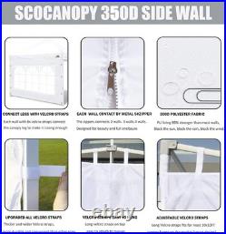 10x10 Waterproof SideWall in White Elegant Protection for Outdoor Events