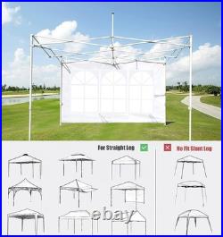 10x10 Waterproof SideWall in White Elegant Protection for Outdoor Events