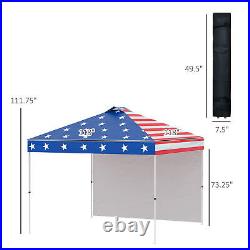 10x10 ft EZ Pop Up Canopy Tent Outdoor Patio Instant Sun Shelter for Party Event