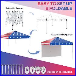 10x10 ft EZ Pop Up Canopy Tent Outdoor Patio Instant Sun Shelter for Party Event