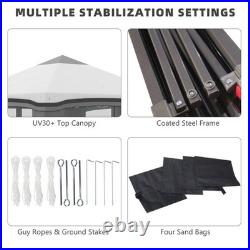 10x10 ft EZ Pop Up Canopy Tents for Parties with Sidewalls Weights Sand Bags