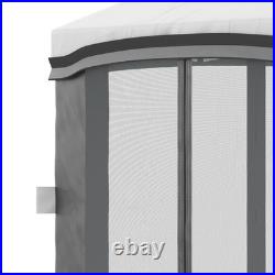 10x10 ft EZ Pop Up Canopy Tents for Parties with Sidewalls Weights Sand Bags