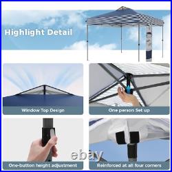 10x10 ft EZ Pop Up Gazebo Canopy Outdoor Canopies Shelter Heavy Duty UPF 50+
