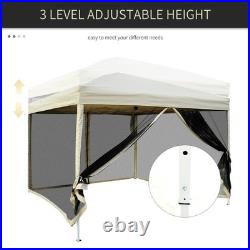 10x10 ft EZ Pop Up Party Tent with Sidewalls Outdoor Garden Patio Instant Screen