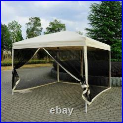 10x10 ft EZ Pop Up Party Tent with Sidewalls Outdoor Garden Patio Instant Screen