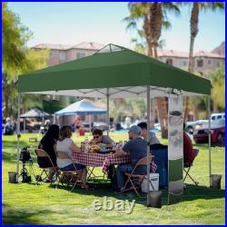 10x10 ft Pop Up Canopy Tent Folding Gazebo Party Tent Adjustable Height Outdoor