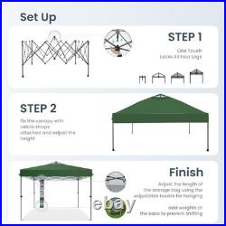 10x10 ft Pop Up Canopy Tent Folding Gazebo Party Tent Adjustable Height Outdoor