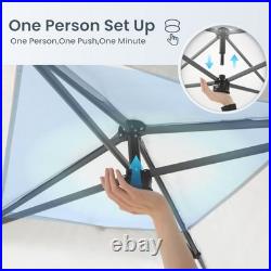 10x10 ft Pop Up Canopy Tent Folding Gazebo Party Tent Adjustable Height Outdoor