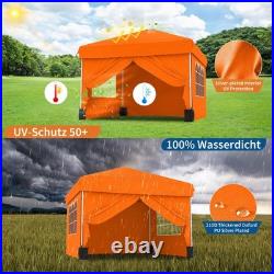 10x10 ft Pop Up Canopy Tent Instant Outdoor Portable Canopy Window Sidewalls