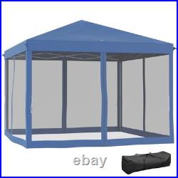 10x10 ft Pop Up Patio Canopy Tent with Sidewalls Outdoor Patio Screen House Room