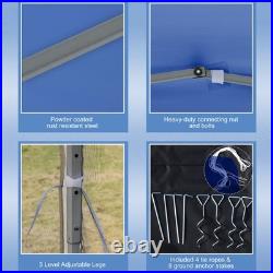 10x10 ft Pop Up Patio Canopy Tent with Sidewalls Outdoor Patio Screen House Room