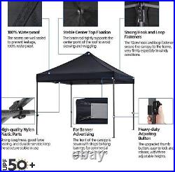 10x10 pop up commercial awning tent, sandbag, waterproof instant awning