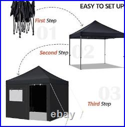 10x10 pop up commercial awning tent, sandbag, waterproof instant awning