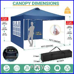 10x10EZ Pop Up Canopy Heavy Duty Commercial Instant Tent Waterproof Party Gazebo