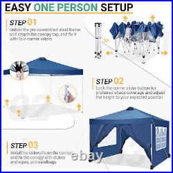 10x10EZ Pop Up Canopy Heavy Duty Commercial Instant Tent Waterproof Party Gazebo