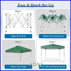 10x10FT Commercial Pop UP Canopy Party Tent Folding Waterproof Gazebo Adjustable