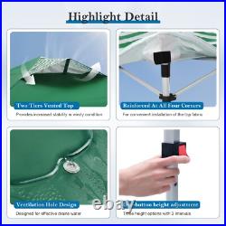 10x10FT Commercial Pop UP Canopy Party Tent Folding Waterproof Gazebo Adjustable