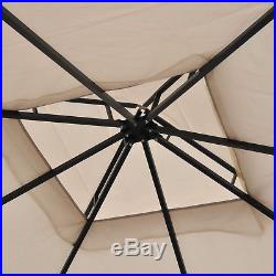 10x10FT Double-tier Patio Gazebo Canopy Shelter Outdoor Sun Shade Mosquito Net
