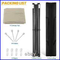 10x10FT Outdoor Pop Up Canopy Tent With Sidewalls, Heavy Duty Gazebo Waterproof