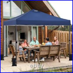 10x10FT Pop Up Canopy Tent Outdoor Heavy Duty Portable Tent with Vent & Sandbags