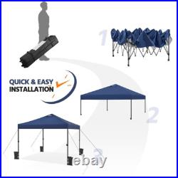 10x10FT Pop Up Canopy Tent Outdoor Heavy Duty Portable Tent with Vent & Sandbags
