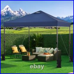 10x10FT Pop Up Canopy Tent Outdoor Heavy Duty Portable Tent with Vent & Sandbags
