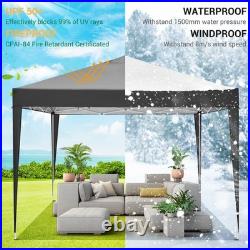 10x10FT Pop Up Canopy Tent with 4 Removable Sidewalls Waterproof Commercial NEW