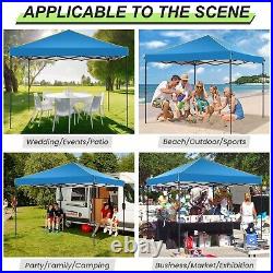 10x10FT Pop Up Canopy Tent with 4 Removable Sidewalls Waterproof Instant Gazebo